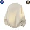 Sudadera cárdigan de punto de alta calidad marca NASA, para hombre, otoño, casual, corte holgado, top moderno versátil