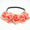 Venta al por mayor directa de fábrica accesorios para el cabello de flores de rosa Banda para el cabello de flores para el Día de San Valentín Banda para el cabello de princesa novia europea y americana