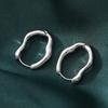Aretes de anillo de diamantes de alta gama de lujo ligero nicho aretes exagerados aretes grandes mujeres viento frío joyería de moda al por mayor