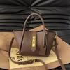 Bolso de mano de moda para primavera y verano, combinable con todo, nuevo bolso de mano retro para mujer, bolso bandolera de hombro con textura de alta gama.