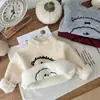 Suéter para bebé 2026 estilo nuevo, una sola pieza de polar, lindo suéter tejido para niños, ropa de invierno para bebés, suéter grueso para niños