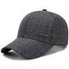Gorra de béisbol para hombres de mediana edad y mayores, de primavera y otoño, informal, con visera, fina, para el sol