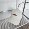 Gorra de Béisbol con Visera Bordada de Letra Estilo Coreano Cmin para Primavera y Verano para Hombres y Mujeres, Versátil y que Afina el Rostro
