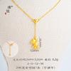 Puzuo loja de ouro com areia ouro diamante coroa amor urso pulseira colar feminino requintado bonito jóias presente
