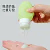 Conjunto de Garrafas de Silicone em Formato de Concha para Viagem para Loção e Shampoo, Garrafa Portátil para Armazenamento, Frasco Dosador em Formato de Vieiras, Pequena Garrafa para Amostras