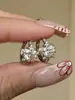 Brincos Estrela Pentagrama com Diamantes Cintilantes Mais Vendidos do Xiaohongshu para Mulheres, Simples e Versáteis, Presilhas de Orelha e Acessórios de Orelha de Nicho de Alta Qualidade