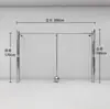 Estantes de Exhibición para Tiendas de Ropa de Mujer, Colgadores de Pared, Percheros de Acero Inoxidable Brillante, Estantes Centrales (Islas), Estanterías de Piso para Ropa de Hombre