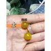 Joyería Qin Pei cuentas sueltas ágata natural bronceado cinco elementos bestia divina cuentas redondas bronceadas oro madera agua fuego tierra pulsera con cuentas