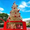 3- 50m Marco grande Árbol de Navidad hecho a medida Decoración exterior para centros comerciales navideños Iluminación de proyecto para check-ins en redes sociales