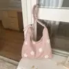 Bolso de Hombro Único con Bordado de Estrella de Gran Capacidad Dulce Estilo Coreano para Mujer Otoño/Invierno 2026 Nuevo Bolso Tote Cruzado para Viaje Perezoso