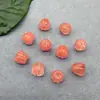 Escultura de Jade Cristal Maçã Redonda Abóbora Contas Soltas DIY Estilo Antigo Hanfu Grampo de Cabelo Ornamento de Cabelo Feminino Materiais Atacado
