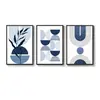 Pintura tríptico geométrica simple personalizada más vendida de Amazon con un toque de alta gama para el fondo del sofá de la sala de estar y la decoración de la entrada