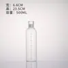 Celebridad de Internet Taza de vidrio de borosilicato alto con escala de tiempo vaso de agua engrosado gran capacidad transparente de aspecto elegante taza de regalo publicitaria