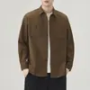 2026 Nueva Otoño Japonés Retro Hombres Holgada Casual Manga Larga Camisa Americana Ropa de Trabajo Versátil Tendencia Marca Chaqueta