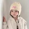 Gorros de Invierno para Niñas Estilo Coreano Gorros de Lana para Niñas Otoño e Invierno Gorros Gruesos Calientes para Bebés Niñas Protección para las Orejas Invierno
