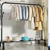 Perchero Moderno Minimalista de Acero al Carbono, de Pie Vertical Moderno Minimalista para Uso Doméstico, Colgador de Ropa y Pantalones, Colgador de Corbatas, Almacenamiento con Compartimentos