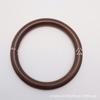 Bolsa Cheongsam Guofeng Asa de Anillo de Madera Portátil Asa de Madera Asa Circular de Madera Tejida a Mano con Asa de Madera