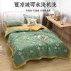 [Grado A, apto para bebés y madres] Colcha de algodón lavable para verano, colcha para aire acondicionado para verano, colcha fina individual para dormitorios, lavable a máquina