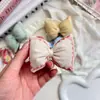 Novo Estilo Coreano Pequeno Fresco Preenchido com Algodão Laço Grampo de Cabelo Acessórios de Cabeça Acessórios Sapatos Meias Bolsas Acessórios de Cabelo para Crianças