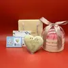 Insignia Corporativa Personalizada Logo Oro Puro 999 Pastel de Corazón Dulce Regalo de Confesión para Novia Lote de Oro Shuibe