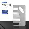 Fabricante de Peines de Acero Inoxidable para Peluquería, Peines Plegables, Peine para Aceite, Peine para Barba, Peine para Estilismo de Barba de Hombre, Peine Portátil de Plástico