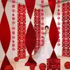 Decoração de Quarto de Casamento Decoração de Teto para a Nova Casa dos Noivos com Borboletas 3D para Quarto e Sala de Estar com Caracteres Longos "Felicidade Dupla"