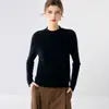 Elegante Suéter de Cashmere com Gola de Renda para Mulheres, Outono e Inverno, Tricô Vazado Solto, Suéter Base de Lã com Mangas Trançadas