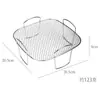 Grelha Especial para Air Fryer Rack para Torradas Rack para Cozinhar no Vapor Rack de Espetos de Camada Dupla em Aço Inoxidável 304