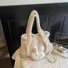 Bolso Nuevo de Mujer Maomao Dibujo Animado Lindo Casual Bolso de Hombro para Niñas de Moda Gran Capacidad Bolso Tote para Estudiantes