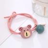 Gomita para el Cabello Oso Pequeño Dongdaemun con Anillo para el Cabello de Perla para Niñas Banda Elástica Básica Accesorios para el Cabello de Moño al por Mayor Hecho a Mano