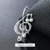 Moda Europea y Americana Broche de Lujo de Alta Gama Corsage Creativo de Nota Pin para Ropa Accesorios para Ropa Símbolos Musicales Femeninos