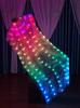 Abanico de Danza Luminoso LED con Borlas de Tul de Degradado de Colores para Bar KTV Escenario Accesorios de Performance Fabricante Mayorista