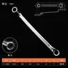 YATO Llave Flor de Ciruelo Doble Cabeza de Cuello Alto Torx Herramienta de Tablero Llave CRV Llave de Doble Propósito 5.5x7