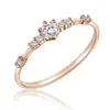 Anillo popular de estilo japonés de lujo ligero simple Amazon bañado en plata pequeño fresco moda elegante todo-partido Fábrica de Joyería Suministro Directo
