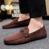 Mocasines casuales impermeables para hombre, zapatos de cuero pequeños, moda holgazana, ropa formal juvenil, zapatos para hombre hechos a mano