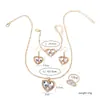AliExpress Europeo y Americano Estilo Nuevo Personalizado Aleación Circonita Forma de Corazón Collar Simple Femenino Nicho Sentido del Diseño traje