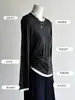 Ropa de Capas de Lana26 Otoño Nuevo Moda para Mujer Top Bloque de Color Capas Térmico de Lana Manga Larga Cálido Camiseta Base