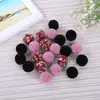 Bolas de felpa coloridas hechas a mano para manualidades DIY de alta elasticidad, más vendidas, tamaños mixtos, pompoms de cachemir, materiales decorativos mixtos, hilo