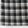Tecido xadrez marrom escovado tingido em fio, para outono e inverno, em estoque, para roupas masculinas e femininas, tecido para camisa, material xadrez