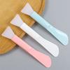 Herramientas de Maquillaje y Belleza Cepillo de Silicona de Doble Cabezal Tabla Raspadora Palillo Mezclador Cepillo para Mascarilla Facial Aplicador Raspador de Cabeza Suave 16.5cm