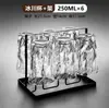 Vaso de Vidrio con Patrón de Glaciar de Alta Calidad para Uso Doméstico, Vaso de Whisky de Gran Capacidad, Vaso para Bebidas Frías de Verano y Té