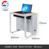 Mesa de Exame Única Mesa de Estudo Dupla Mesa de Computador Flip para Três Pessoas Mesa de Treinamento Econômica Simples em U
