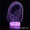Suministro transfronterizo Serie de Instrumentos Musicales Luz nocturna 3D lámpara de mesa colorida con control remoto táctil creativa enchufe led luz visual de regalo