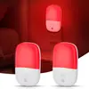 Luz de Noche Enchufable con Regulación Continua y Enchufe Plegable, Lámpara LED Controlada por Luz, Lámpara de Terapia de Luz Roja de 670nm