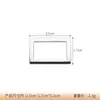 Hebilla Japonesa de Tres Velocidades Transfronteriza Hebilla Cuadrada de Aleación de Zinc 2.5cm Hebilla Ajustable Cinturón de Gama Alta Ropa Equipaje