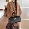 Bolso de mano moderno transfronterizo para mujer, nueva colección otoño 2026, bolso tote cuadrado pequeño, versátil para ir al trabajo, bolso de hombro y bolso cruzado