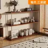 Estantería de Almacenamiento de Madera Maciza, Estante Divisor para Sala de Estar Balcón, Estantería de Pisos de Múltiples Niveles Estilo Vintage, Estantería de Almacenamiento Simple