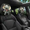Funda para reposacabezas de coche con diseño de cachorro animal, funda de asiento a prueba de polvo, estilo lindo, almohada de coche, almohada para el cuello