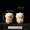 Peça de escultura em noz de marfim Pixiu leão desperto contas de barril Wengwan pulseira colar joias DIY feitas à mão acessórios vendas diretas de fábrica