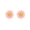 Nuevos aretes de margarita de plata esterlina S925 versión coreana joyería para mujer regalo aretes de flores retro aretes al por mayor